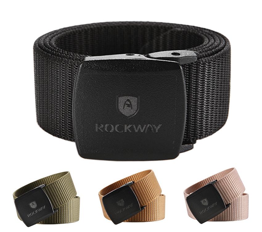 Unisex Black Nylon Belt